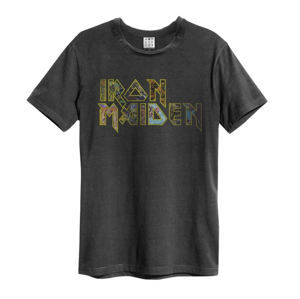 tričko metal AMPLIFIED Iron Maiden Eddies Logo Čierna XXL