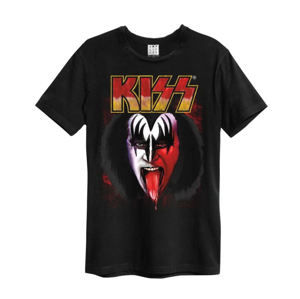 Tričko metal AMPLIFIED Kiss Simmons Tongue Čierna