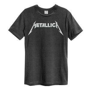 Tričko metal AMPLIFIED Metallica LOGO Čierna S