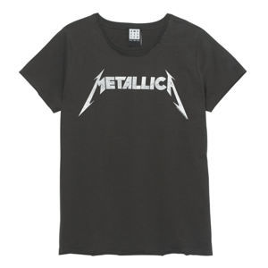 Tričko metal AMPLIFIED Metallica Logo Čierna L