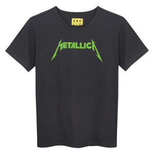 tričko detské Metallica - Logo - Charcoal - AMPLIFIED - ZAV866MHC