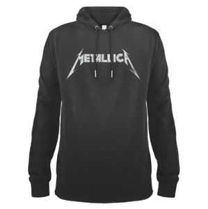 mikina s kapucňou pánske Metallica - White Logo - AMPLIFIED - ZAV390MHC S