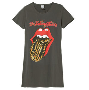 šaty AMPLIFIED Rolling Stones LEOPARD TONGUE XL