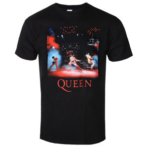 Tričko metal ROCK OFF Queen Live Shot Spotlight Čierna
