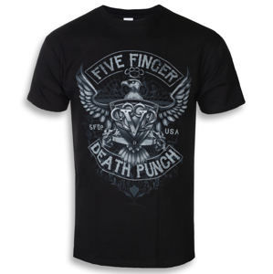 Tričko metal ROCK OFF Five Finger Death Punch Howe Eagle Čierna