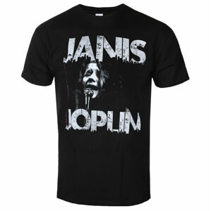 Tričko metal ROCK OFF Janis Joplin Shea '70 Čierna