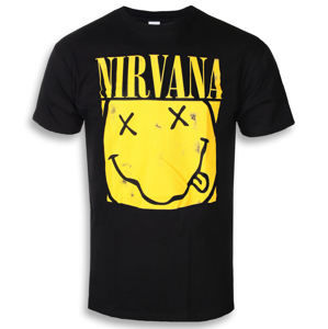 Tričko metal PLASTIC HEAD Nirvana BOX SMILEY Čierna M