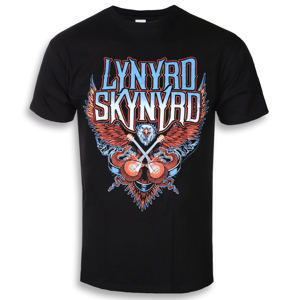 Tričko metal PLASTIC HEAD Lynyrd Skynyrd Crossed Guitars Čierna