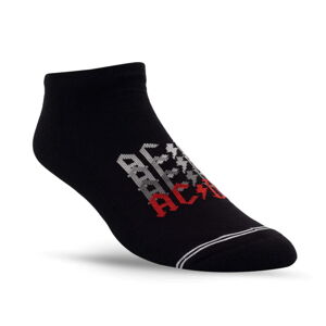 ponožky PERRI´S SOCK - AC/DC - DROP SHADOW LINER - BLACK - ACA402-001