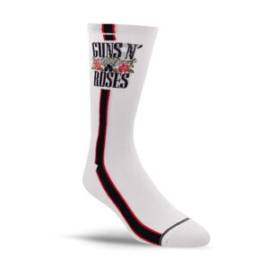 ponožky PERRI´S SOCK - Guns N' Roses - SIDE STRIPE - WHITE - GRA301-100
