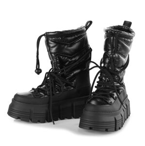 topánky dámske (zimné) BUFFALO - Vegan - AVA PUFFER BOOT - BLK - 1622341-BLK