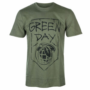 Tričko metal ROCK OFF Green Day Organic Grenade Čierna