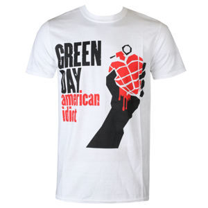 Tričko metal ROCK OFF Green Day American Idiot Čierna XXL
