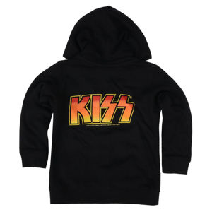 mikina s kapucňou Metal-Kids Kiss Logo Čierna 128