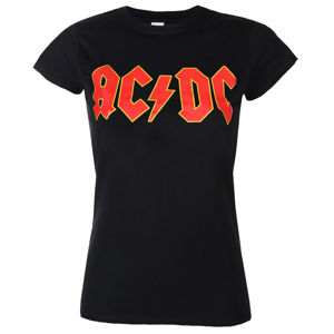Tričko metal ROCK OFF AC-DC Logo Čierna