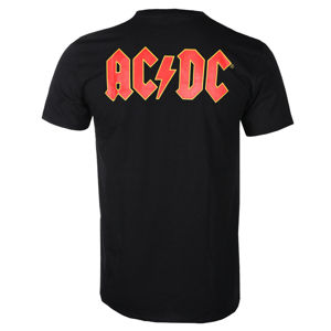 Tričko metal ROCK OFF AC-DC F&B Logo Čierna XL