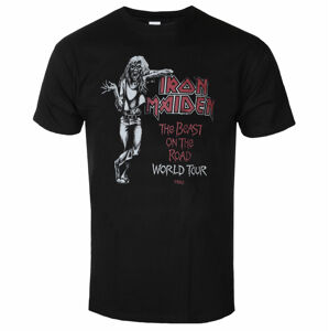 tričko pánske Iron Maiden - Beast On The Road World To ur '82 - Black - ROCK OFF - IMTEE156MB