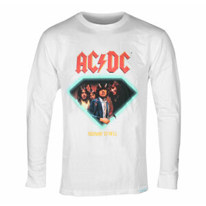 tričko pánske s dlhým rukávom DIAMOND X AC/DC - Highway To Hell - White - WHT_C20DMPC500