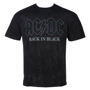 Tričko metal LIQUID BLUE AC-DC Back in Black Čierna sivá XL