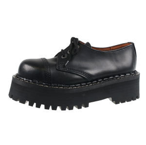 topánky kožené STEADY´S 3 dírkové Čierna 44