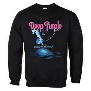 mikina bez kapucňa LOW FREQUENCY Deep Purple Smoke On The Water Čierna M