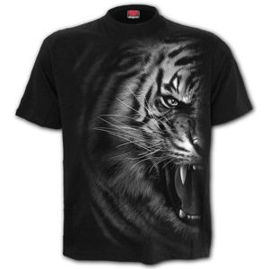 tričko SPIRAL TIGER WRAP Čierna XL