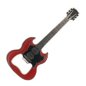 otvárač na fľaše Guitar - red - ROCKBITES - 101167