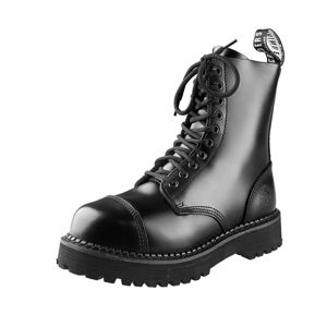 topánky kožené GRINDERS BULLDOG CS BLACK Čierna 46