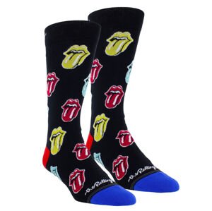 ponožky THE ROLLING STONES - MULTI COLOR TONGUES - BLACK - PERRI´S SOCKS - RSC101-001