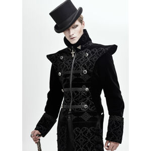 kabát DEVIL FASHION Bodom Gothic Floral Velvet Coat With Slit