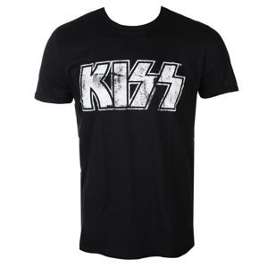 tričko metal PLASTIC HEAD Kiss DISTRESSED LOGO Čierna XXL