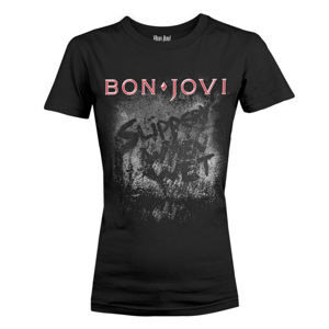 tričko metal PLASTIC HEAD Bon Jovi SLIPPERY WHEN WET ALBUM Čierna L