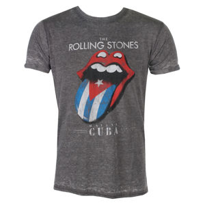 Tričko metal ROCK OFF Rolling Stones Havana Cuba Čierna XL