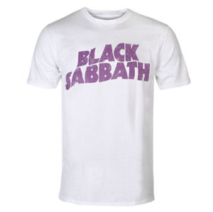 Tričko metal ROCK OFF Black Sabbath Logo Čierna