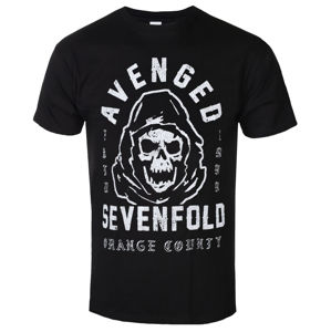 Tričko metal ROCK OFF Avenged Sevenfold So Grim Orange Čierna L