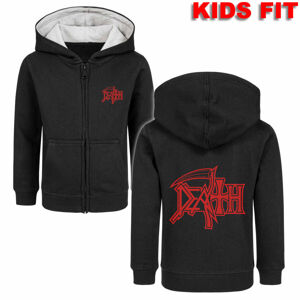 mikina detská Death - (Logo) - čierna - červená - Metal-Kids - 439.39.8.3