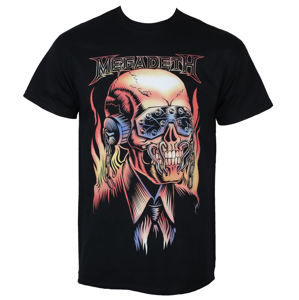 Tričko metal PLASTIC HEAD Megadeth FLAMING VIC Čierna