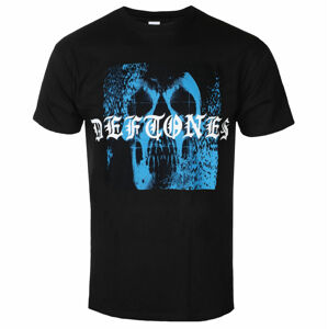 Tričko metal ROCK OFF Deftones Static Skull Čierna