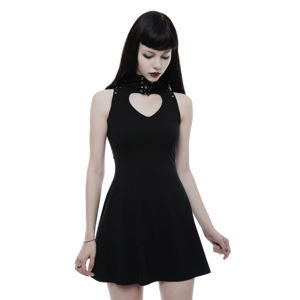 šaty dámske PUNK RAVE - Adorable little - black - OPQ-249 M-L