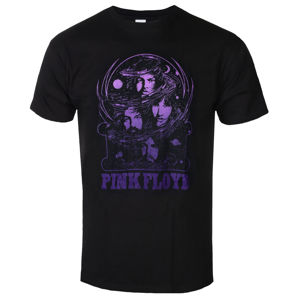 Tričko metal ROCK OFF Pink Floyd Purple Swirl Čierna XL