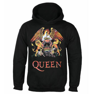 mikina s kapucňou ROCK OFF Queen Classic Crest Čierna