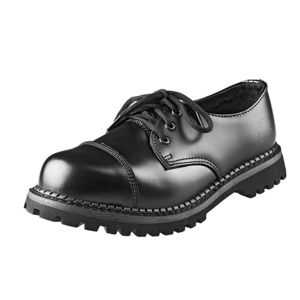 topánky GRINDERS - 3 dírkové - Regent 2 - Black 37