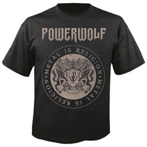 Tričko metal NUCLEAR BLAST Powerwolf Crest circle Čierna XL