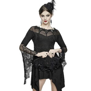 šaty DEVIL FASHION Morticia Gothic Knitted