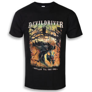 Tričko metal NAPALM RECORDS Devildriver Outlaws Til The End Čierna