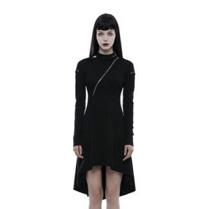 šaty dámske PUNK RAVE - Tech Noir - OPQ-236/BK M-L