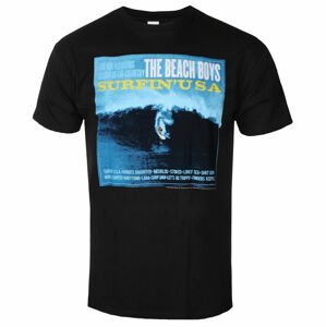 tričko pánske Beach Boys - Surfin USA - BLACK - ROCK OFF - BBTS07MB