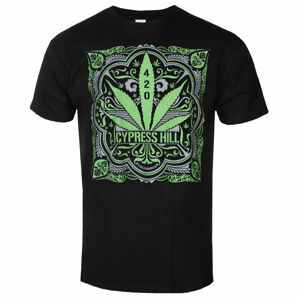 Tričko metal ROCK OFF Cypress Hill 420 Leaf Čierna