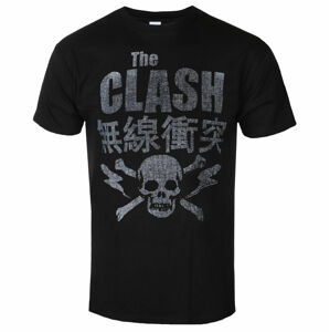 tričko pánske Clash - Skull & Crossbone - BLACK - ROCK OFF - CLTS13MB