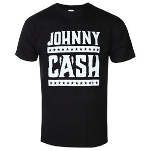 Tričko metal LOW FREQUENCY Johnny Cash simple logo Čierna XL